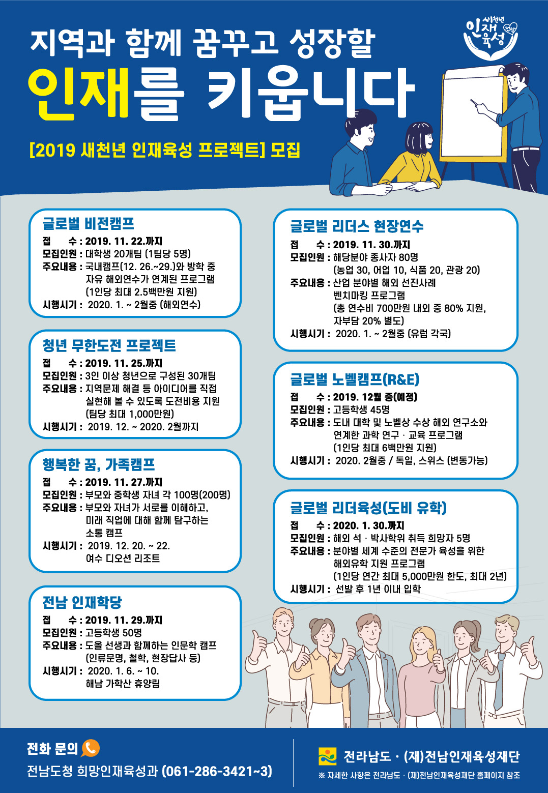 [홍보] 2019 새천년 인재육성 프로젝트 모집 1