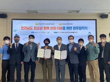 전남인재평생교육진흥원-전라남도청소년미래재단 업무협약