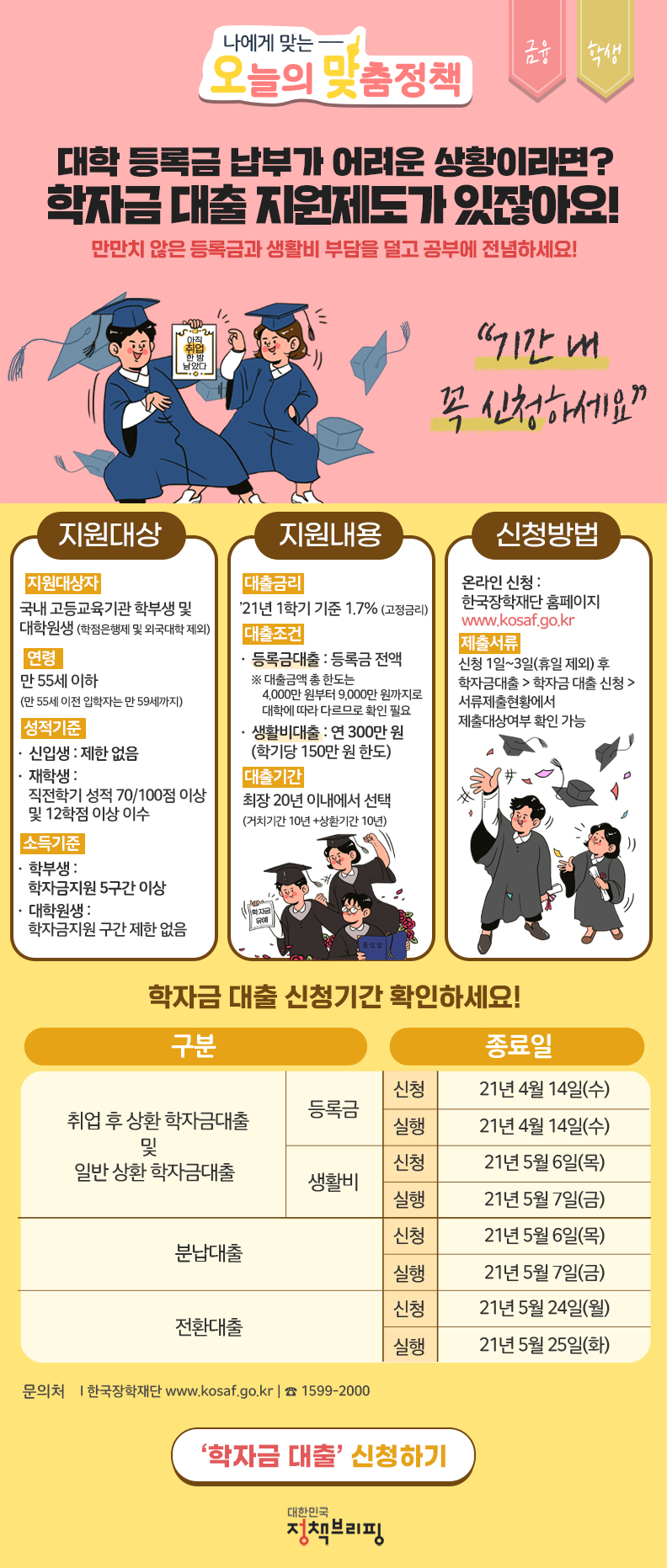 [오맞! 이 정책] 대학 등록금 납부가 어려운 상황이라면?